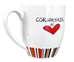 Nebraska Cornhusker Heart Striped Mug - KG-E6601