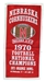 Nebraska Cornhuskers 1970 Football Champions Banner - FW-F5479
