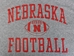 Nebraska Football w Ball Tee - Gray - AT-D5912