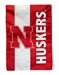 Nebraska Huskers 3D Garden Flag - FW-D4001
