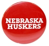 Nebraska Huskers Mirror Nebraska Cornhuskers, Nebraska  Beads & Fun Stuff, Huskers  Beads & Fun Stuff, Nebraska Red 3 Inch Mirror Button CS, Huskers Red 3 Inch Mirror Button CS