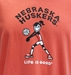Nebraska Huskers Volleyball Life Is Good Unisex Tee - AT-F7168