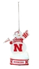 Nebraska LED Snowman Ornament Nebraska Cornhuskers, Nebraska  Holiday Items, Huskers  Holiday Items, Nebraska Nebraska LED Snowman Ornament, Huskers Nebraska LED Snowman Ornament