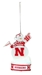 Nebraska LED Snowman Ornament - OD-B9280