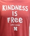 Nebraska LIG Kindness Is Free Tee - AT-F7179