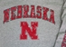 Nebraska N Cornhuskers Sleeve LS Tee - Gray - AT-D5911