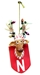 Nebraska N Reindeer Ornament - OD-D5006