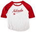 Nebraska Pinstripe Baseball 3/4 Sleeve Toddlers Tee - CH-A6389