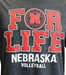 Nebraska Volleyball For Life Triblend Tee - AT-E4172