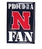 Proud Nebraska Fan Magnet Nebraska Cornhuskers, Nebraska Stickers Decals & Magnets, Huskers Stickers Decals & Magnets, Nebraska Proud Nebraska Fan Magnet, Huskers Proud Nebraska Fan Magnet