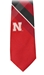 Red Black Plaid Nebraska Tie - DU-88886