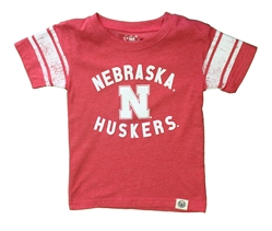 Toddler Boys Nebraska Huskers Jersey Sleeve Soft Blend Tee Nebraska Cornhuskers, Nebraska  Childrens, Huskers  Childrens, Nebraska  Kids, Huskers  Kids, Nebraska  Short Sleeve, Huskers  Short Sleeve, Nebraska Toddler Boys Red Nebraska Printed Sleeve Stripe SS Blend Tee Wes And Willy, Huskers Toddler Boys Red Nebraska Printed Sleeve Stripe SS Blend Tee Wes And Willy