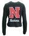 Womens Cropped Iron N Huskers LS Pocket Tee - AT-E4163