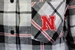 Womens Nebraska Boyfriend Plaid Shirt - Black - AP-D6033