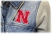 Womens Nebraska Denim Hoodie Jacket - AW-C2056