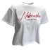Womens Nebraska Huskers Crop Top  - White - AT-F7234