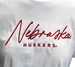 Womens Nebraska Huskers Crop Top  - White - AT-F7234