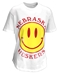 Womens Nebraska Huskers Smiley Face Jersey Tee - AT-G1341