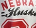 Womens Nebraska Huskers Sparkle Oversize Jersey Top - AT-F7121