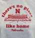 Womens Nebraska No Place Like Home Racerback Crop Tank - AT-G1614