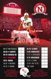 2022 Nebraska Football Schedule Poster 