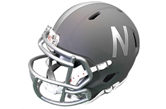2024 Mini Replica Alternate Nebraska Slate Helmet