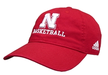 Adidas Nebraska Basketball Slouch Cap - Red