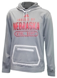 Adidas 2023 Locker Issued Nebraska Athl. Dept. Fleece Hood - Grey