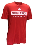 Adidas 2023 Nebraska Football Locker Pregame Tee