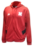 Adidas 2023 Nebraska Full Zip Knit Travel Jacket