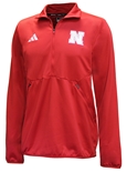 Adidas 2023 Official Huskers Sideline Quarter Zip - Red