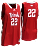 Adidas #22 Nebraska Basketball Swingman Road Jersey