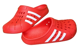 Adidas Adilette Husker Red Clog Slip On Shoe