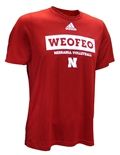 Adidas Huskers Volleyball With-Each-Other-For-Each-Other Tee