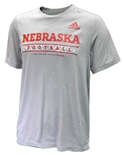 Adidas Nebraska Football Lockeroom Tee 2022 - Grey
