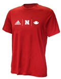 Adidas Nebraska Football TD Tee - Red