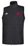 Adidas Nebraska Game Mode Full Zip Vest - Black