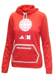 Adidas Womens Nebraska Volleyball Locker Spray Sport Fleece