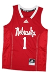 Adidas Youth Nebraska Number 1 Basketball Jersey