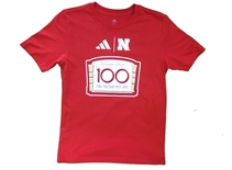 Adidas Youth Red 100 Year Memorial Stadium Tee