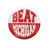 Beat Michigan 2 Inch Button