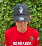 Black Nebraska Herbie Hero Husker CFA Adjustable Hat Legacy