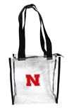Clear Zippered Nebraska Tote Bag