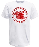 Cornhuskers Football Cornstalk Tee - White