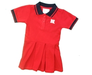 Girls Toddler N Infant Nebraska Pleated Polo Dress
