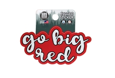 Go Big Red Rugged Sticker
