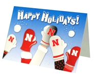 Happy Holidays Mittens Card