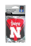 Husker 2 Pack Car Air Freshener