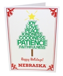 Husker Christmas Tree Card