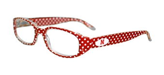 Husker Red Dot Reader Glasses